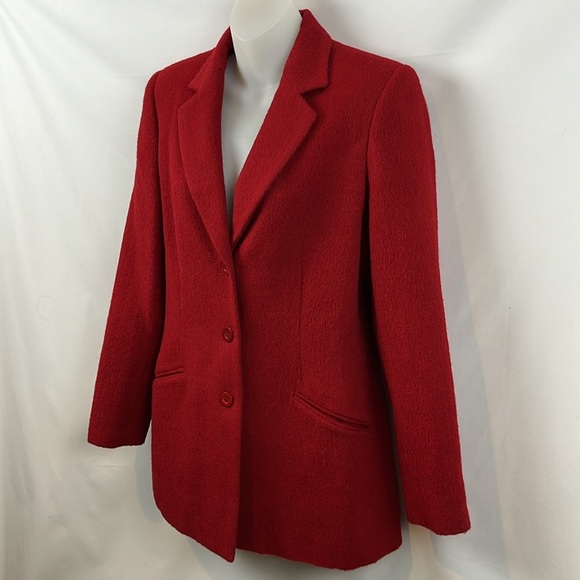 Ralph Lauren Rugby Retired Line Single Breasted Lamb Wool‎ - Alpaca Red Jacket S - Picture 6 of 11